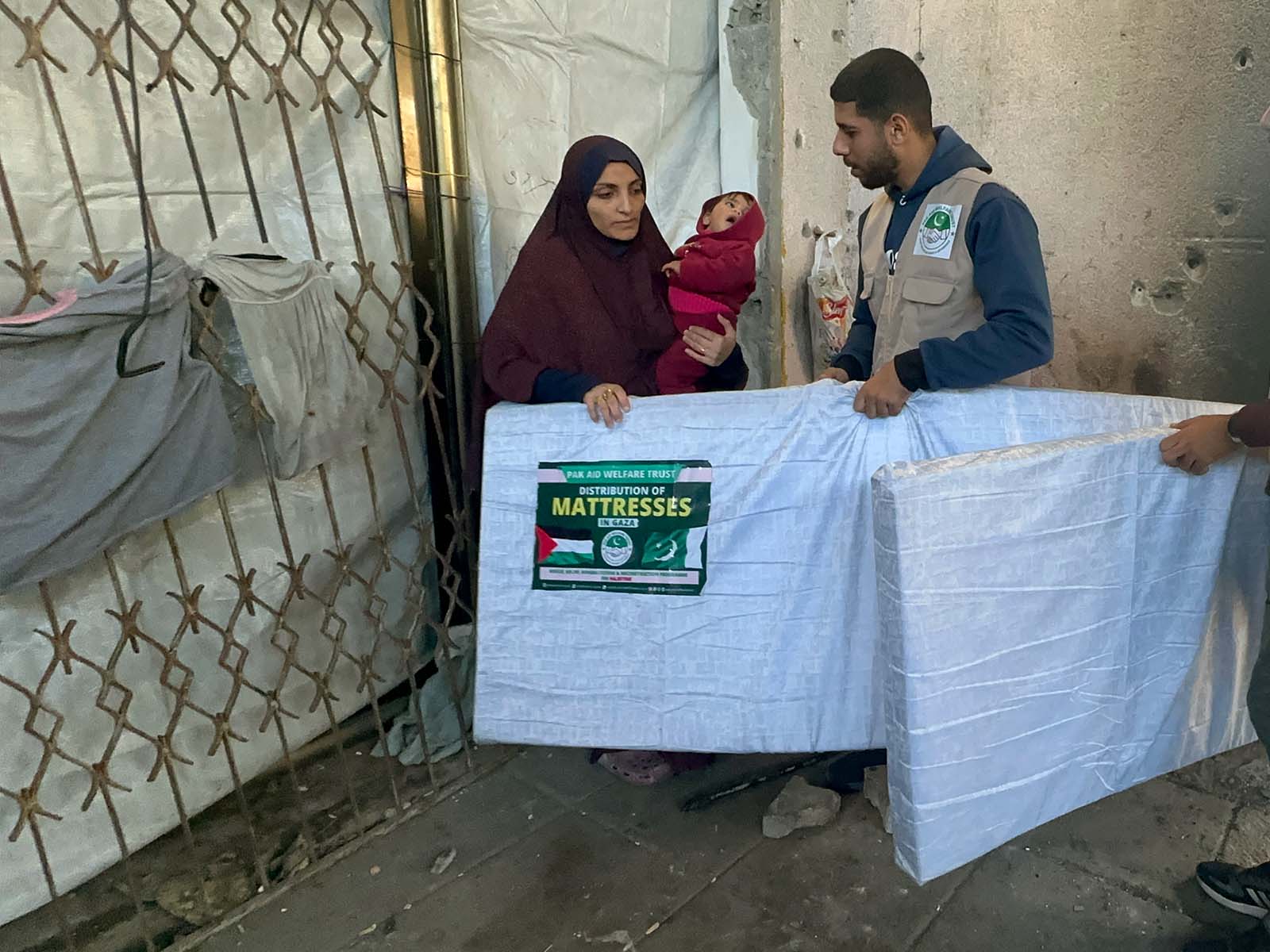 PAKAid field team supporting a displaced community